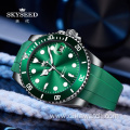 SKYSEED green water ghost watch male mechanical watch